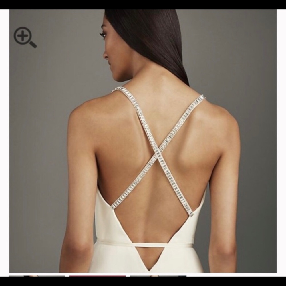 White by Vera Wang Crepe Wrap Gown Wedding Dress